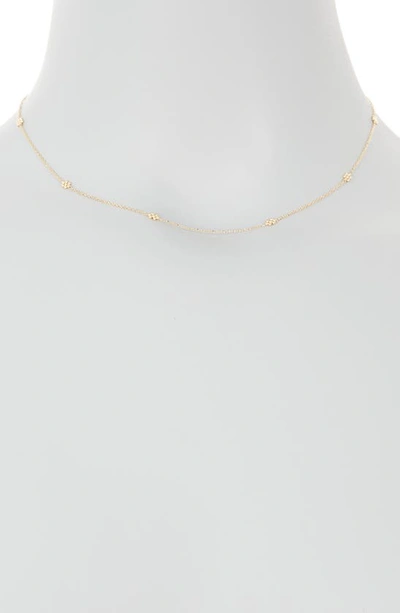 Shop Bony Levy 14k Gold Flower Bead Station Necklace In 14k Yellow Gold