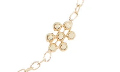 Shop Bony Levy 14k Gold Flower Bead Station Necklace In 14k Yellow Gold