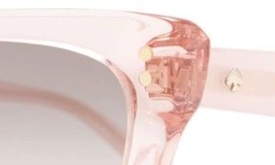 Shop Kate Spade 53mm Alijah Cat Eye Sunglasses In Pink/ Grey Fuschia