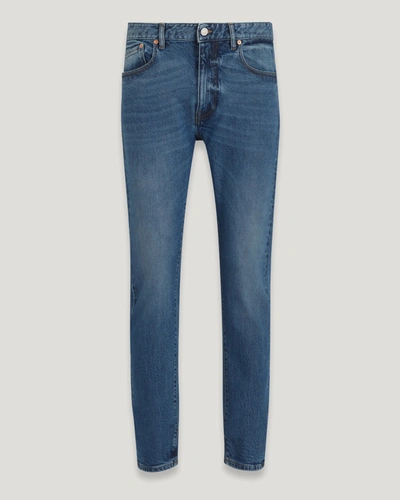 Shop Belstaff Weston Jeans Mit Konisch Zulaufendem Bein Für Herren Washed Denim In Vintage Wash Indigo