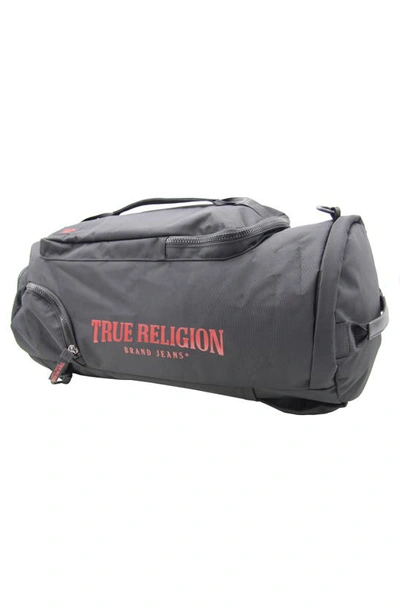 Shop True Religion Brand Jeans Switch Convertible Backpack Duffle Bag In Black