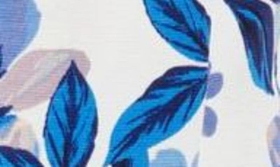 Eliza J Floral Midi Dress In Blue