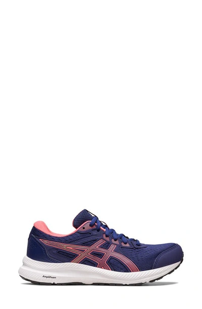 Shop Asics Gel-contend 8 Standard Sneaker In Indigo Blue/ Papaya