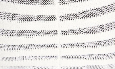 Shop Alaïa Rib Texture Mock Neck Body–con Midi Dress In Blanc
