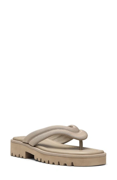 Donald Pliner Women's Slip On Thong Platform Slide Sandals In Light Taupe