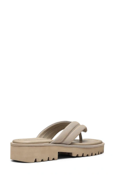 Donald Pliner Women's Slip On Thong Platform Slide Sandals In Light Taupe