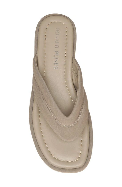 Donald Pliner Women's Slip On Thong Platform Slide Sandals In Light Taupe