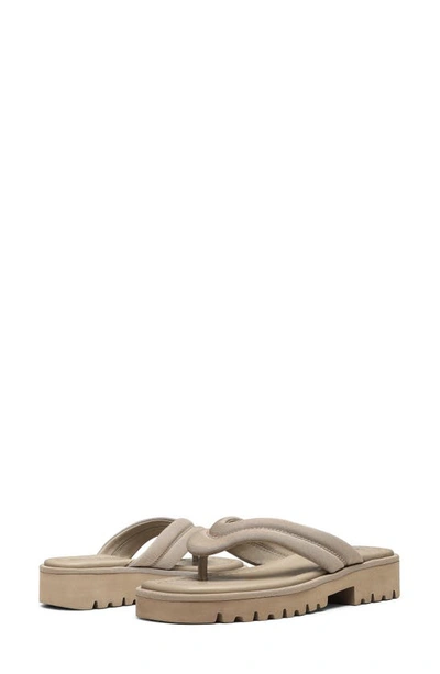 Donald Pliner Women's Slip On Thong Platform Slide Sandals In Light Taupe