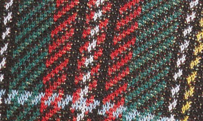 Undercover Multicolor Check Cardigan In Black Check