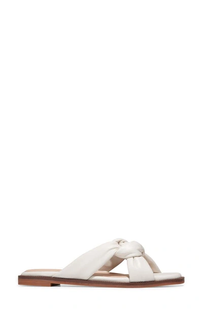 Shop Cole Haan Anica Lux Knotted Slide Sandal In Ivory Ltr