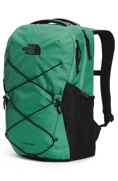 Shop The North Face Jester Water Repellent Backpack In Deep Grass Green/ Black
