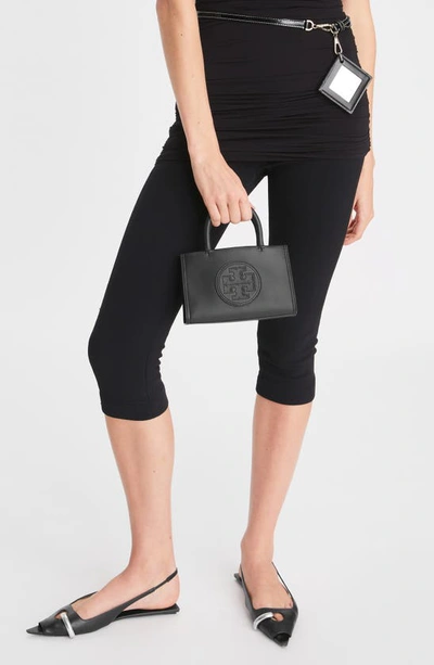 Shop Tory Burch Mini Ella Bio Tote In Black