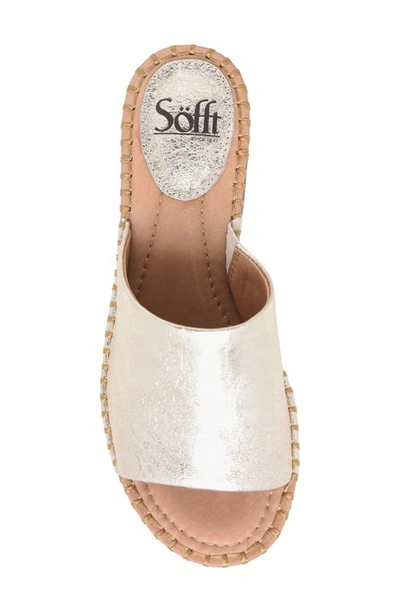 Shop Söfft Nalanie Slide Sandal In Champagne
