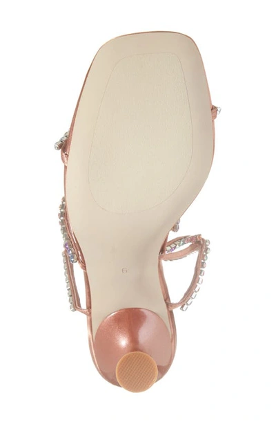 Shop Jeffrey Campbell Glamorous Sandal In Copper Satin Multi