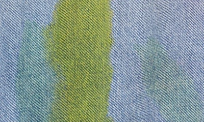 Shop Palm Angels Tie Dye Denim Jacket In Light Blue Multicolor