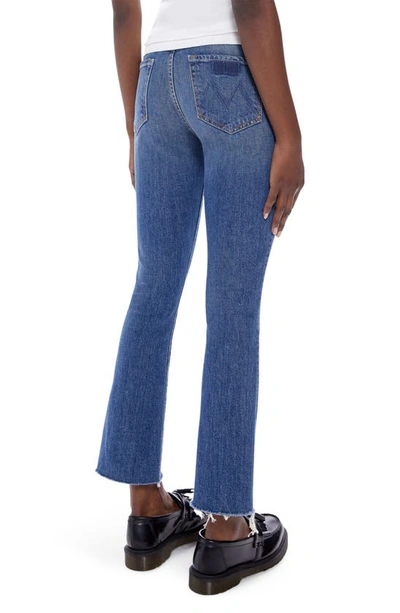 Shop Mother The Hustler Fray Ankle Bootcut Jeans In Beer Me