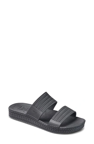 Shop Reef Water Vista Slide Sandal In Black