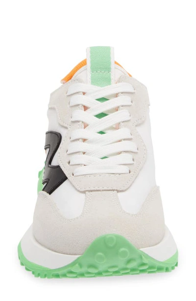 Steve Madden Campo White Multi Suede Color Block Sneakers In White Multi
