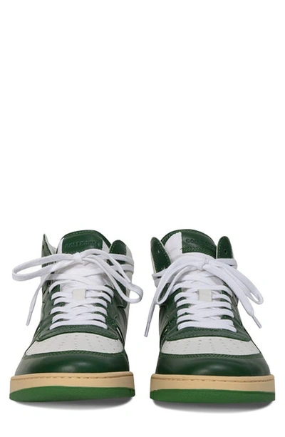 Shop Collegium Pillar Destroyer High Top Sneaker In White/ Green/ White