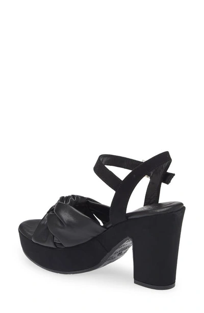 Cordani Lola Knotted Platform Sandal In Black