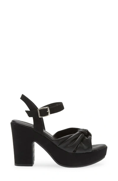 Cordani Lola Knotted Platform Sandal In Black