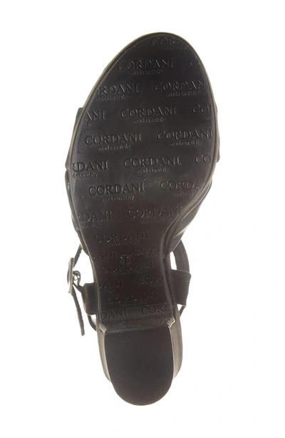 Cordani Lola Knotted Platform Sandal In Black