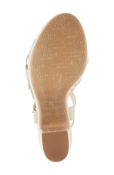 Cordani Lola Knotted Platform Sandal In Platino In Platino