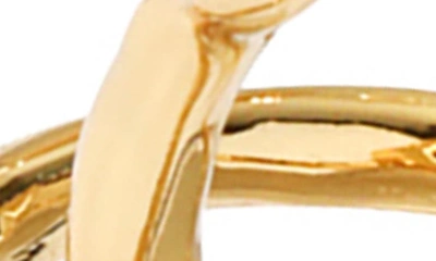 Alexis Bittar Twisted Gold Interlock Hoop Earrings In Gold