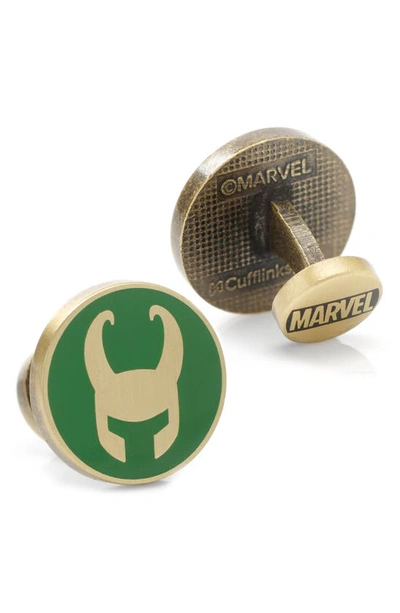 Shop Cufflinks, Inc Loki Cuff Links In Gold