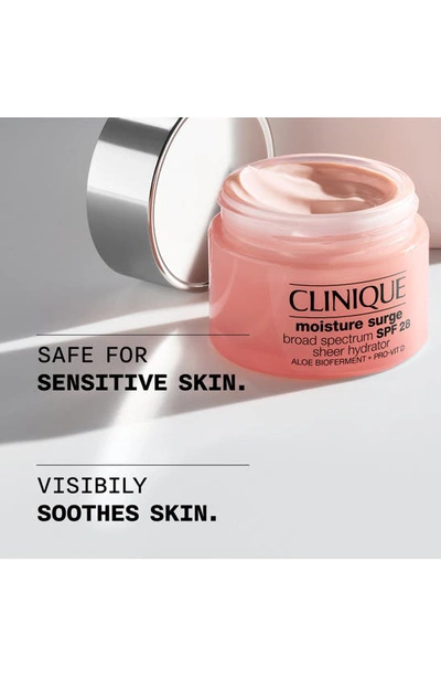 Clinique Moisture Surge Broad Spectrum Sunscreen Spf 28 Sheer Hydrator Moisturizer 1.6 oz / 50 ml