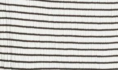 Shop Nic + Zoe In Line Twist Stripe Crinkle T-shirt In White Multi