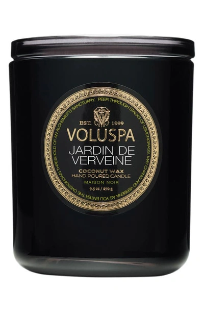 Shop Voluspa Jardin De Verveine Classic Candle In Black Tones