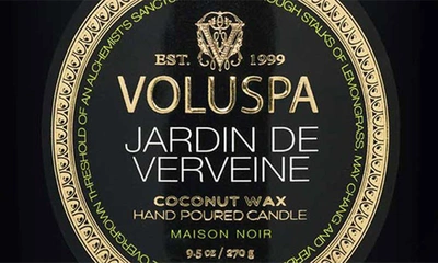 Shop Voluspa Jardin De Verveine Classic Candle In Black Tones