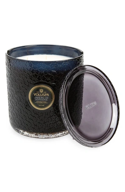 Shop Voluspa Jardin De Verveine 5-wick Hearth Candle, One Size oz In Black Tones