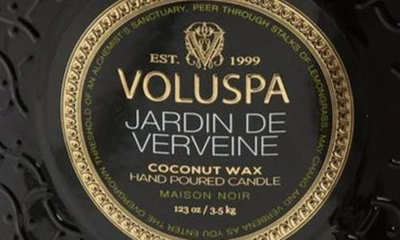 Shop Voluspa Jardin De Verveine 5-wick Hearth Candle In Black Tones