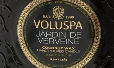 Shop Voluspa Jardin De Verveine 5-wick Hearth Candle, One Size oz In Black Tones