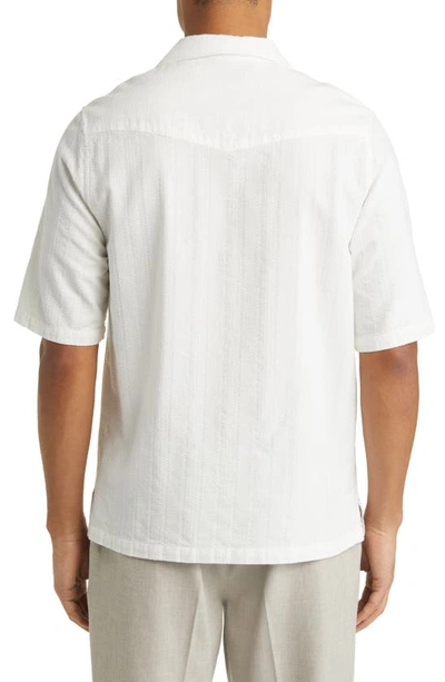 Shop Officine Generale Eren Cotton Button-up Shirt In White