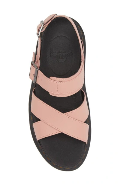 Shop Dr. Martens' Voss Ii Quad Strappy Platform Sandal In Peach Beige