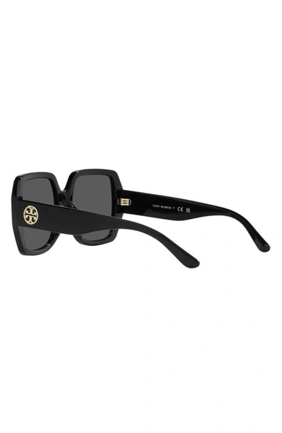 Shop Tory Burch 54mm Square Sunglasses In Black