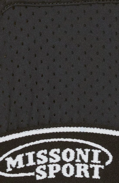 Shop Missoni Gender Inclusive Logo Band Sports Bra In Black Heritage