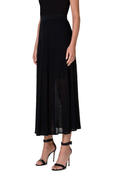 Shop Akris Silk Lace Skirt In Black