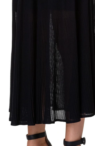 Shop Akris Silk Lace Skirt In Black