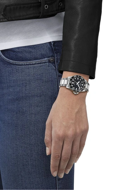 Shop Tissot Seastar 1000 Bracelet Watch, 36mm In Silver Grey