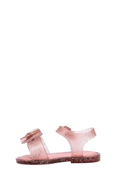 Shop Melissa X Barbie Mini Mar Sandal In Pink Glitter