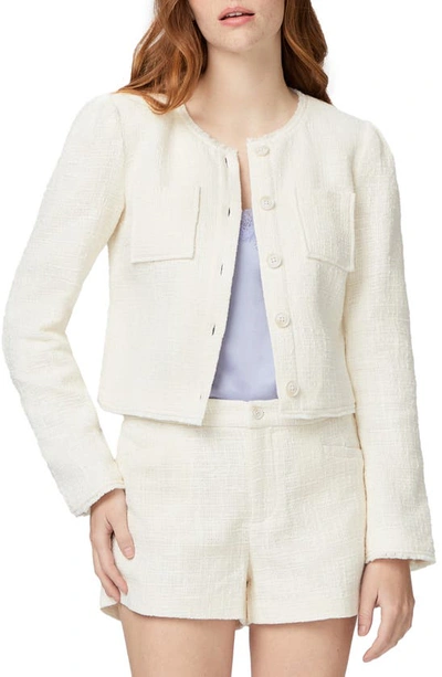 Shop Paige Cambridge Tweed Jacket In Cream