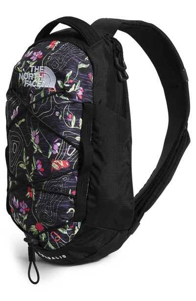 Shop The North Face Borealis Water Repellent Sling Backpack In Black Iwd Print/ Black