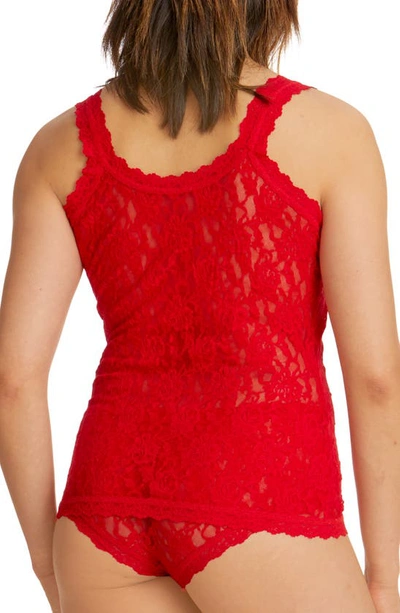 Shop Hanky Panky Lace Camisole In Red