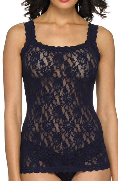 Shop Hanky Panky Lace Camisole In Navy