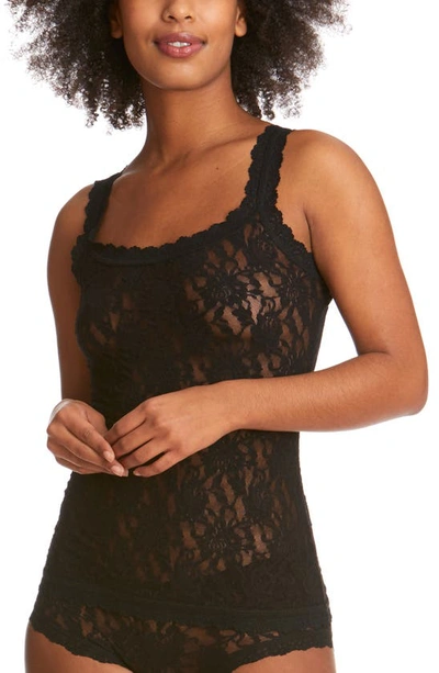 Shop Hanky Panky Lace Camisole In Black