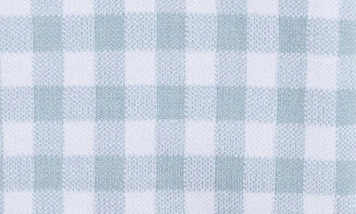 Shop Feltman Brothers Gingham Cotton Romper In Powder Blue